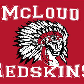 McLoud Redskins License Plate