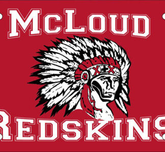 McLoud Redskins License Plate